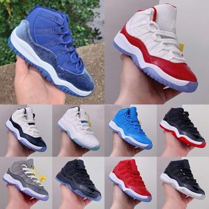 2023 Jumpman 11 Velvet Heiress Red Blue Suede Cherry Kids Basketball Shoes 11S XI Cool Grey Bred Concord Men Spaces Jams Sports Shoes Tamaño 25-35