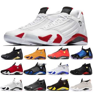 2023 Jumpman 14 14s Chaussures de basket-ball Hommes Noir Toe DMP Reverse FerrarYellow Gym Rouge Hyper Royal Original Aj Baskets Graphite Chartreuse UNC JORDON