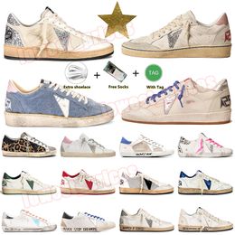 Luxe Designer Super Star Schoenen Ball-Star Sneakers Golden Goooose OG Italië Merk Loafers Platte zool Platform voor heren Dames Trainers Outdoor Casual schoen Dhgate