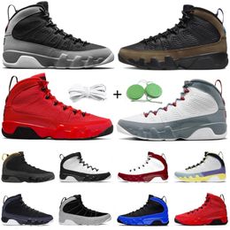 2023 Jumpman 9 9s Hommes Basketball Chaussures Sneaker Light Olive Fire Rouge Particule Gris Chili Gym Rouge Noir Blanc Unc Racer University Or Bleu