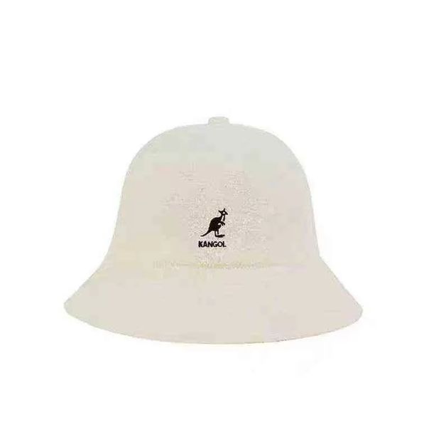 2023 Kangourou Casquette Kangol Pêcheur hatSun Crème Solaire Broderie Serviette Matériel 3 Tailles 13 Couleurs Japonais Ins Super Feu Chapeau A1