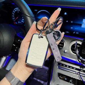 2023 sleutelhanger damesaccessoire luxe sleutelhanger hot modeontwerpers gesp minnaar auto handgemaakte lederen mannen vrouwen tas hanger accessoires merk autosleutelhouder