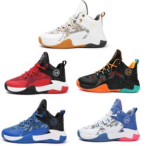 2023 zapatos de baloncesto para niños niño niña transpirable blanco azul negro naranja rojo oro hombres entrenadores deportes al aire libre