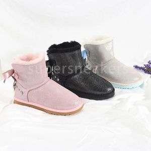 2023 Kinderen Australië Snowboot Designer Kinderschoenen Winter Klassieke Ultra Mini Baby Jongens Meisjes Enkel Kid Bont Laarzen maat 21-35