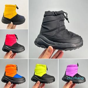 2023-kids kinderen dikker pluche Sneeuwlaars jongens meisjes waterdicht bont harige Winter Laarzen baby peuters donslaarsjes schoenen Enkel Knie sneakers platform