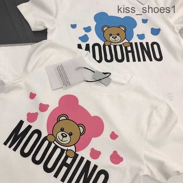 2023 niños diseñador chico camisetas verano niñas niños moda camisetas niños niños Casual Tops moda oso impreso camisetas más colores