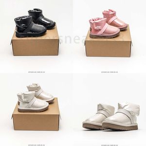 Pantoufles australiennes pour enfants, bottes à plateforme Ultra Mini pour filles, bottes de neige à enfiler, en laine, chaussures de styliste d'hiver, 2023
