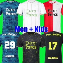 2023 Kokcu Gimenez Danilo 23 24 Soccer Jerseys Home Away Third Trauner 22 Men Kids Football Shirt Kids Hartman 5 Gimenez 29 Paixao Taabouni Timber Feyenoords 239Z