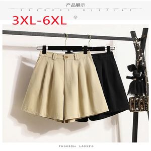 2023 Médies Spring Summer Plus Shorts de taille pour les femmes grandes loisirs 3xl 4xl 5xl 6xl 240420