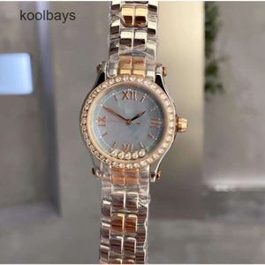 2023 Dames Dameshorloge Chopar Diamonds Fashion Happy voor polshoge horloges Kwaliteit Top Luxe Merk Klok roestvrijstalen band waterdicht met doos TON2