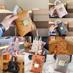 2023-lady Cross Body Designer Rivet Crobody Bucket Bag Banden Dames Handtassen Purse Roman Stud Nappa Chain Schouder Handtas Schapenvacht Leer