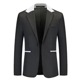 2023 Большой модный цветной костюм, мужское повседневное пальто 240102
