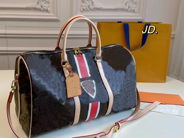 2023 Grand sac de voyage série de sacs polochons matériel original sac de moto de marque de mode de créateur simple variété multicolore 45 cm 50 cm etc. Même style pour hommes et femmes