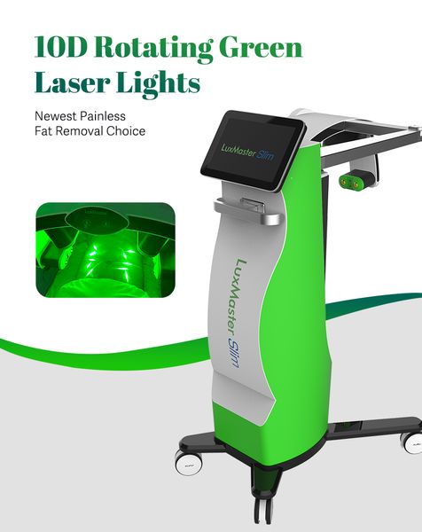 2023 Lastest Lipolysis LUX MASTER 10D LIPO corps laser SLIM perte de poids indolore Machine amincissante indolore 532nm Green Lights Cold Laser Fat removal beauty Equipment