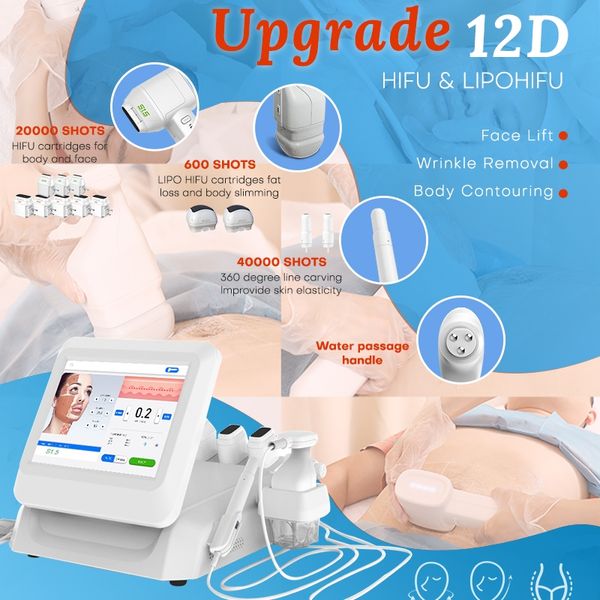 2023 dernière 12D liposonix hifu anti-rides machine à ultrasons focalisés de haute intensité ultrassom microfocado hifu smas levage hifu