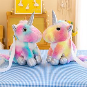 2023 dernier dessin animé coloré sac jouet sac à bandoulière mignon en peluche sac à dos Sequin Style diagonale sac à cheval cadeau Spot en gros