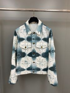 2023 dernière mode veste de créateur imprimé simple boutonnage Jean veste design taille européenne beau luxe mens marque veste décontractée