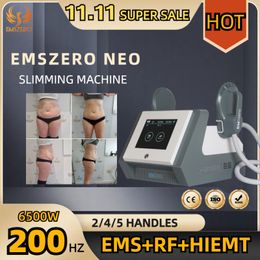 2023 Dernière machine de sculpture corporelle RF DLS-EMSLIM Neo EM Stimulation musculaire électromagnétique minceur 15 Tesla Réduire la graisse sculpter 200HZ MACHINE