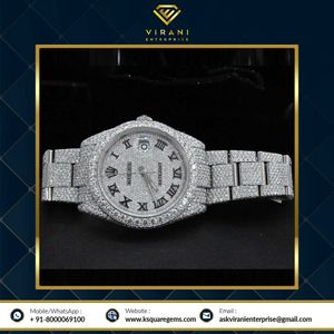 2023 Latt Arrival VVS Moissanite 30 karaat diamanten bezaaid Busins horloge automatisch unisex hiphophorloge tegen Bt-prijs