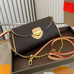 2023-sacs à bandoulière en cuir créateur de mode bouclier d'or sac à main marque femmes chaîne sacs à bandoulière célèbre Messenger sac à main portefeuille