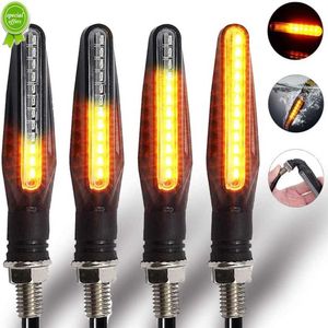 2023 LED moto clignotants lumière queue clignotant eau qui coule clignotant IP68 pliable Moto clignotant lumières LED clignotant