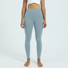 2023 Legging dames broek sport sportschool draag leggings elastische fitness dame algehele volledige panty's training yoga met zakgrootte s-xl