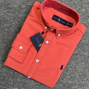 2023 Klein paard Herenshirt polo polo's Lange mouw Zakelijk Herfst Vrije tijd mannen casual losse Power flow ontwerp 85ik