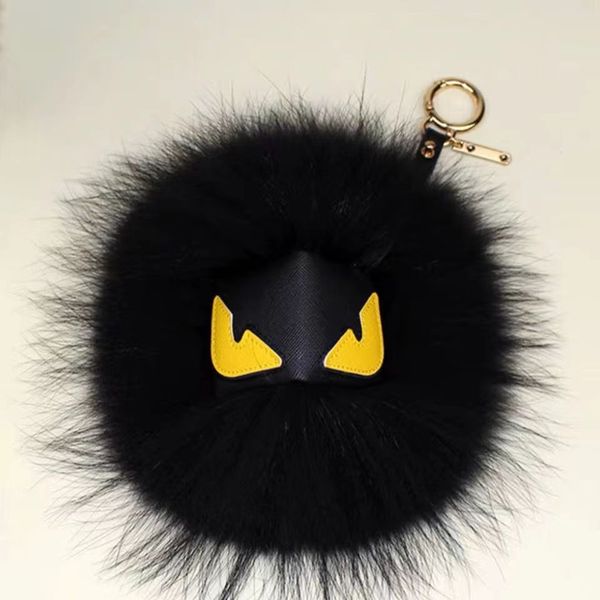 2023 Petit pendentif monstre pour femmes Fox Fur Hairball pendentif Sac suspendu décoration Fourrure accessoires en peluche sac accessoires Porte-clés