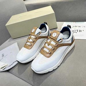 2023-Loafer Casual Schoenen Nieuwe Koeienhuid Lace Up Wedge Heels Mode Sport Sneakers Mannen Outdoor Designer Maat 38-46 merk Schoen Canvas Zwarte Kleur Flats