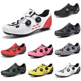 2023 serrure chaussures de cyclisme hommes noir rouge vert foncé gris jaune rose hommes formateurs sports de plein air baskets