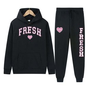 2023 Liefdesprint LOVE Pullover Y2K Hoodie Straatkleding tweedelige set