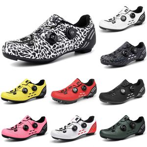 2023 lage fietsslot schoenen heren Zwart Rood Wit Grijs Groen Geel Roze heren trainers sport sneakers outdoor kleur9