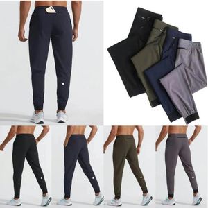 2023 LU femmes LL Pantalons longs de jogging pour hommes Tenue de yoga de sport Séchage rapide Cordon de serrage Poches de sport Pantalons de survêtement Pantalons Hommes Casual Taille élastique fitness