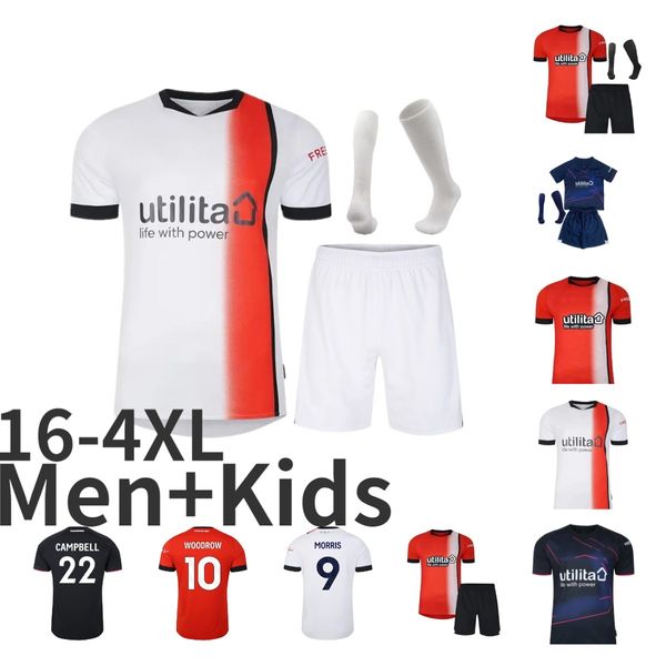 2023 LuTON Town Soccer Jerseys Home Away 3ème 23 24 Maillot de football Version Fan Maillot De Foot MORRIS WOODROW camisetas de futbol ADEBAYO BURKE CAMPBELL Hommes Kit 4XL