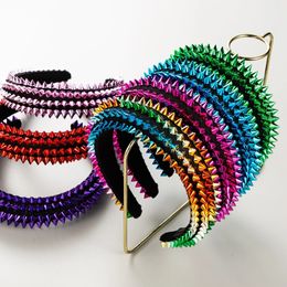 2023 Luxe barokke spons bezaaide hoofdbanden mode haaraccessoires voor vrouwen trend overdreven kleurrijke haarband haarband meisje