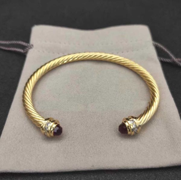 2023 pulseras de cable de pulsera de lujo D Joyería de diseñador de pulsera Mujeres Hombres Silver Gold Pearl Head X Proplinidor en forma de joyería