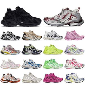 2023 Marque de luxe BaIenciaga Dernières chaussures de sport de haute qualité Paris runner 7.0 Platform Deconstruction baskets noir blanc rose Femmes Hommes chaussures de sport 35-46