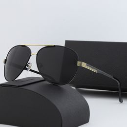 2023 gafas de sol de marca de lujo piloto aviación mujeres hombres uv400 gafas de sol 4020 lentes degradadas Metal farme moda de conducción