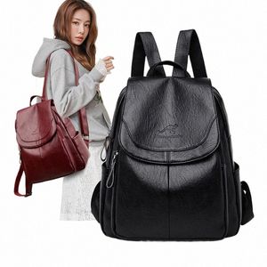 2023 Marque de luxe Femmes Sac à dos Sacs à dos en cuir de haute qualité Voyage Sac à dos Fi Sacs d'école pour filles Mochila Feminina K5RQ #