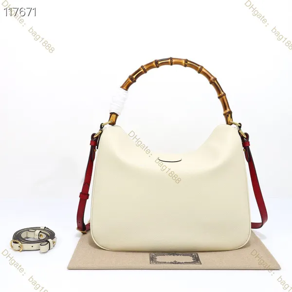 2023 sac de créateur de luxe sac à main en cuir de mode pour femmes sac à bandoulière classique en bambou sacs à bandoulière de qualité supérieure 746245 noir blanc marron