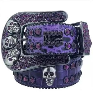 2023 Luxe designer BB Belt Simon Belt voor mannen Women zwart op zwart blauw wit glanzende diamanten riem multicolour met bling steentjes als geschenk groothandel