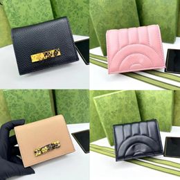 2023 Luxury designer Marmont Wallet Case Top Quality Fashion Women Coin Purse Pouch Quilted Leather Mini Short Wallets Main Credit Card Holder Clutch
