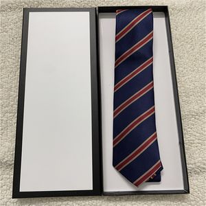 2023 Luxe Designer Hommes cravates 100% Cravate Cravate En Soie noir bleu Aldult Jacquard Fête De Mariage D'affaires Tissé Design De Mode Hawaii Cravates Boîte 129