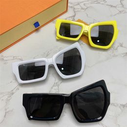 2023 designer de luxe Nouveau style personnalisé lunettes de soleil à sourcils hauts et bas Mode net rouge Lunettes de soleil à sourcils Z1445 de la même taille