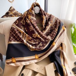 2023 Luxe designer sjaalsjaalsjaals voor mannen en vrouwen winter warme sjaal sjal simple letter style hooggraden zijden materiaal