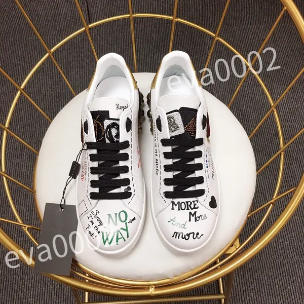 2023 Zapatillas de deporte de diseñador de lujo Zapatos casuales para hombre de cuero hombres mujeres mejor vendedor suministro caliente plataforma de moda blanco negro blanco para mujer hc190903