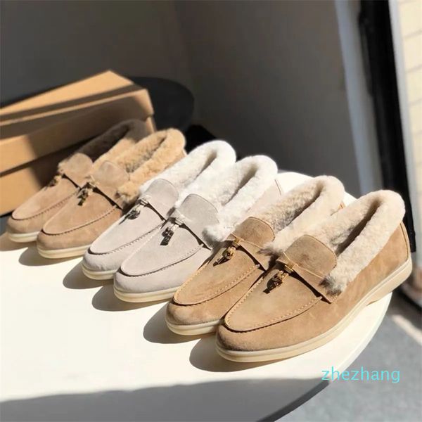 2023-Luxury Designer Walk Suede Sneaker Chaussures Hiver Femmes Chaussure Casual Mocassins de mode pour hommes haut haut marche appartements robe botte de neige en cuir véritable