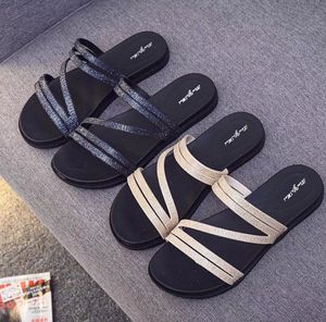 Luxe platte sandalen multi-kleuren slipper klassieke patronen en kleuren shoal vrije tijd binnen complete set accessoires dia's ontwerper Damen Brand Size 36-48