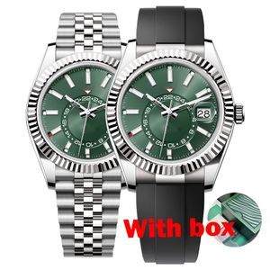 2023 luxe horloges van hoge kwaliteit voor heren horloge zakelijk waterdicht designer horloge 42 mm hemel DHgate herenhorloge 904L roestvrij staal saffier waterdicht met doos