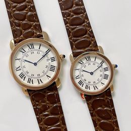 2023 Luxe Hot Vintage Neutrale Quartz Klassieke Alfabet Markers Man Horloge Luxe Designer Horloges Neutrale De Eenvoudige 36/29.5MM Horloges